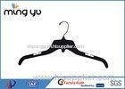 22.5cm Black Plastic Skirt Hangers PP / PS Material Customized Shape