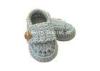 Spring Grey Baby Shoes Washable Knitted Baby Sneakers With Shoe Plug