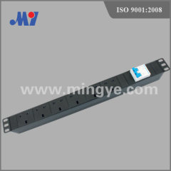 19″ 1U standard U.K. PDU socket