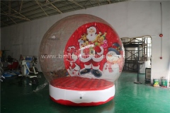 Christmas human inflatable snowing globes