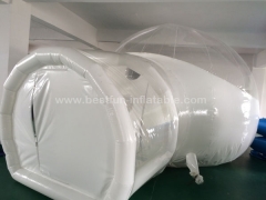 Clear inflatable bubble house tent with tunnel