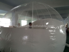 Clear inflatable bubble house tent with tunnel