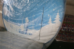 Outdoor snow globe inflatable decorations Christmas snow bubble balls