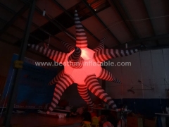 Inflatable star shape led lighting party decorations