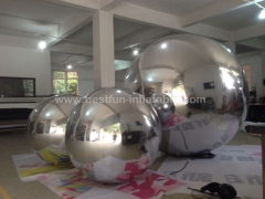 Durable PVC Wedding Stage Christmas Decoration Large Inflatable Mirror Ball