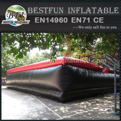 Inflatable stunt air bags for adventure and sports