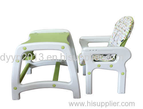 Baby High Chair with Playtable Conversion. Pink/Gree/Blue/Brown. EN14988 Standard