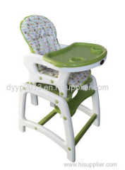 Baby High Chair with Playtable Conversion. Pink/Gree/Blue/Brown. EN14988 Standard