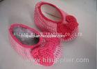 Knot Seam Binding Baby Girls Shoes Milk Cotton Pink Knitted Shoes For Babies