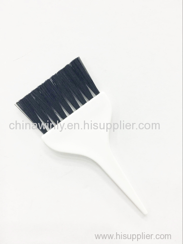 Small white dye hair brush