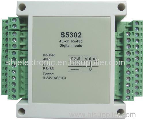 40-ch isolated digtial input32 bit counter rs485 modbus rtu