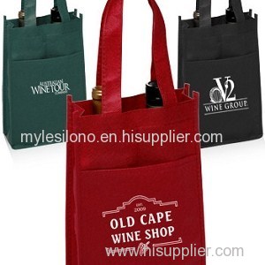 Vineyard Two Bottle Custom Wine Bags