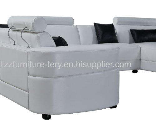 2016 New Arrived U Shape Sectional Leather Sofa Living Room Sofa