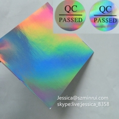 High Quality Destructible Hologram Sticker Non Removable Anti-fake Holographic Warranty Sticker