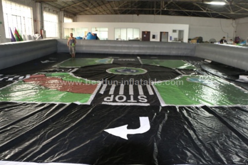 Giant inflatable traffic track for go karts inflatable race track playground