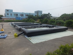 Inflatable Triple Football Sports Games Inflatable Shooting Sports Games
