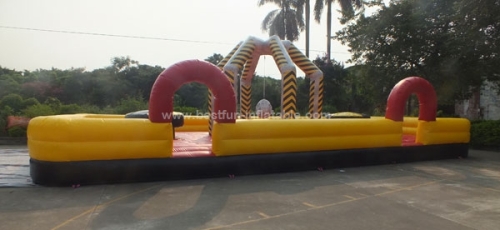 Inflatable wrecking ball sport game for adult