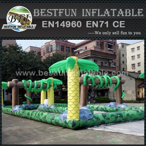 Used commercial inflatable karting race track