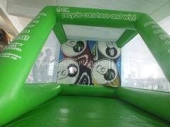 Simple Inflatable Football Toss Game shooting target inflatable football shootout