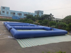 Triple inflatable panna soccer field portable inflatable soccer field