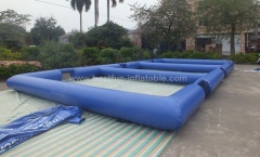 Triple inflatable panna soccer field portable inflatable soccer field