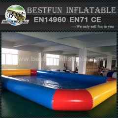 Inflatable pool for amusement park