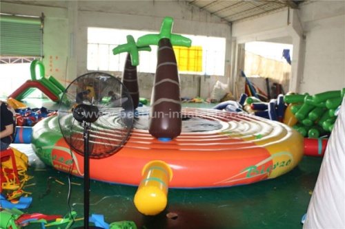 Water floating island inflatable water floating bed