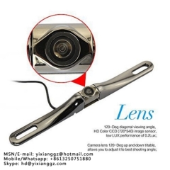 U.S license wide viewing angle license plate frame camera/long plate camera/car camera/rear view reversing camera