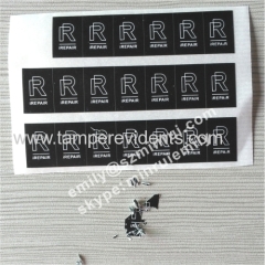 Custom Black Printed Warranty Screw Stickers For Mobile Phone Repair Use