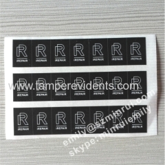 Custom Black Printed Warranty Screw Stickers For Mobile Phone Repair Use