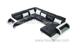 2213 geniune cow leather sofa