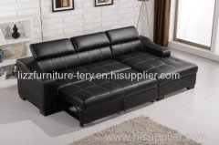 Sofa Bed with Magazine Bag and Storage Modern Sofa Cum Bed