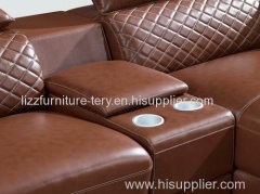 Living Room Furniture Modern Design Leather Sofa L Shape Leather Sofa