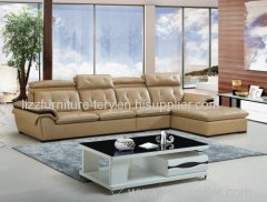 Pinyang Furniture Leather Corner Sofa Set Designs Living Room Furniture Popular Sofa