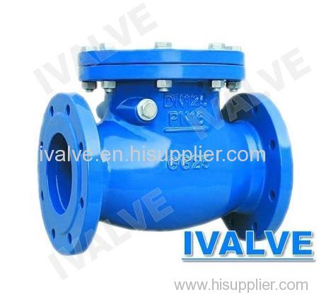 Check valve rubber flapper swing check wafer