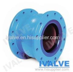 Check valve rubber flapper swing check wafer