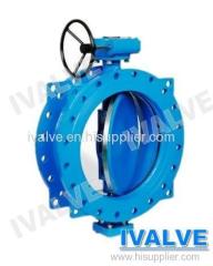 Butterfly valve wafer lug flanged double eccentric