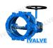 Butterfly valve wafer lug flanged double eccentric