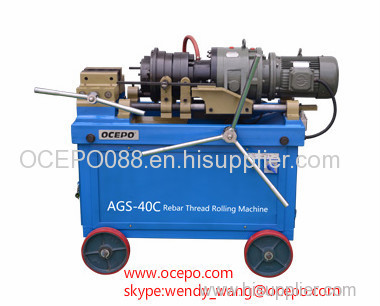 Rebar thread rolling machine