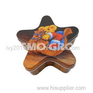 Star Shaped Tin Packaging Box