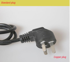 Copper plug power cord