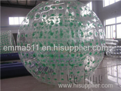 TPU Clear Inflatable Water Bubble Ball For Commercial
