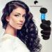Unprocessed No Shedding Loose Wavy Peruvian Human Hair 1b For Beautiful Girl