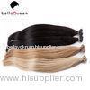 Double Drawn Virgin Hair Double Side Tip Hair Extensions With Pure Colors