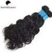 Natural Black Water Wave 100% Brazilian Human Hair Bundles For Hair Extension