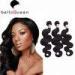 No Tangle No Shedding Body Wave Natural Black 6A Remy Hair Weft