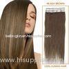 Remy Softy Hair Silky Straight Dark Brown 4# Tape Human Hair Extension
