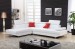 2016 White Color Small Corner Leather Sofa