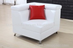 2016 White Color Small Corner Leather Sofa