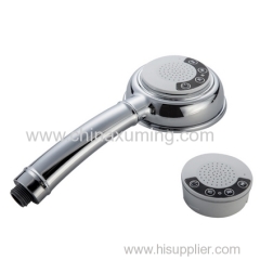 wireless bluetooth music and phone hand shower